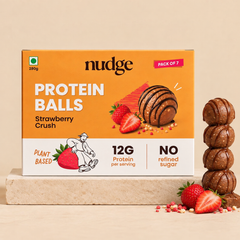 Nudge Strawberry Crush Protein Balls - Pack of 7