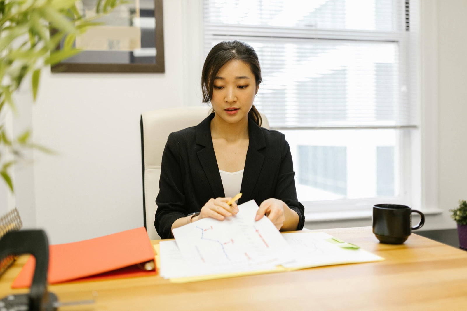 Corporate professional at work