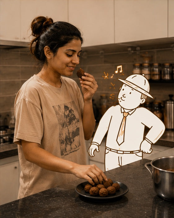 Woman cooking at home